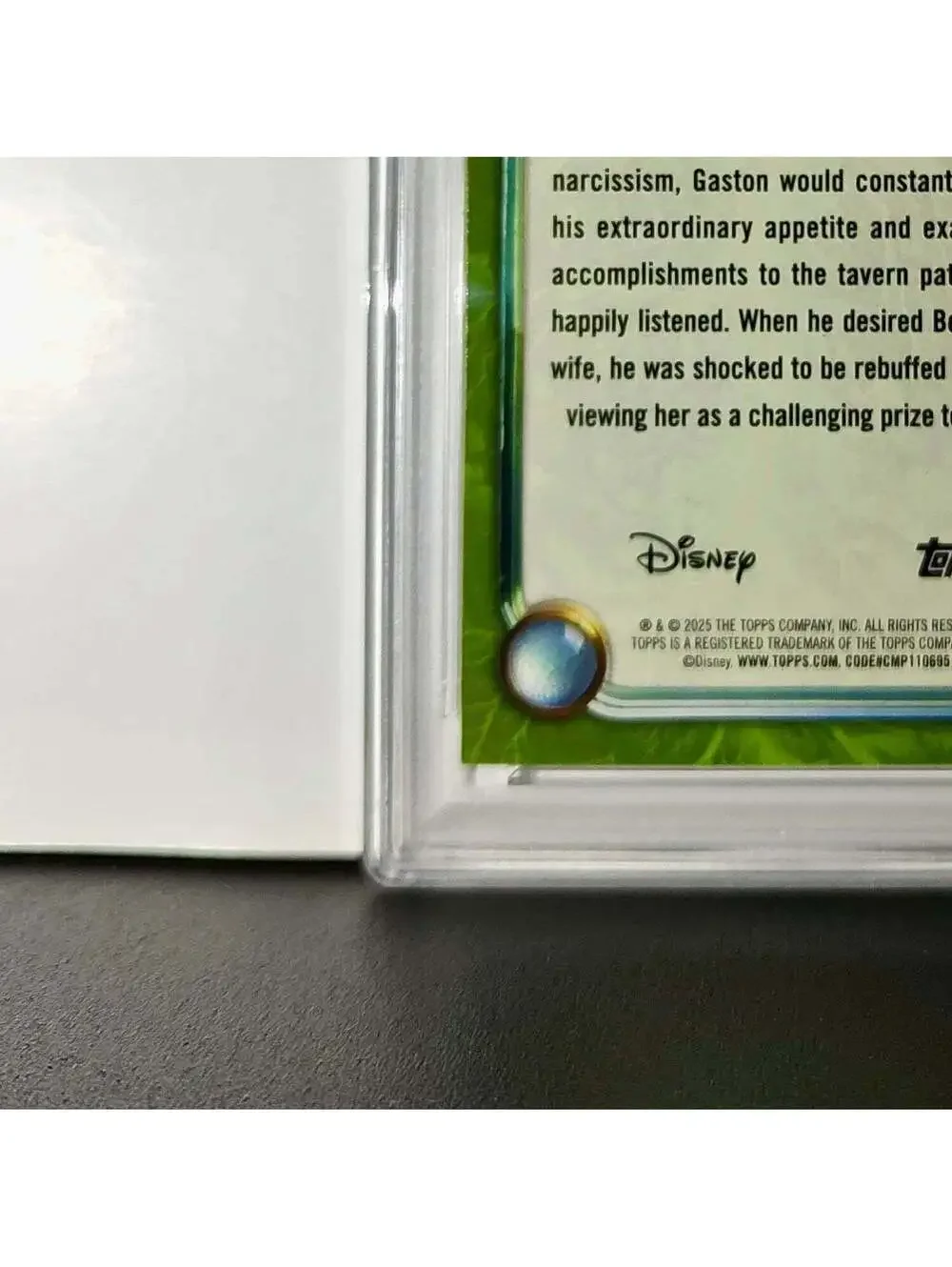 Gaston 2025 Topps Disney Wonder #177 Card Beauty and the Beast PSA 10